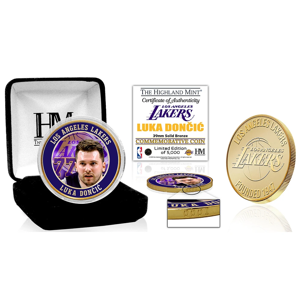 Highland Mint Luka Doncic Los Angeles Lakers Bronze Coin