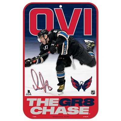WinCraft Alexander Ovechkin Washington Capitals The GR8 Chase 11" x 17" Indoor/Outdoor Sign