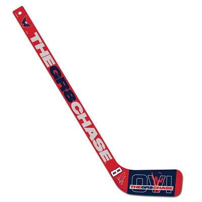 WinCraft Alexander Ovechkin Washington Capitals The GR8 Chase Mini Wood Hockey Stick