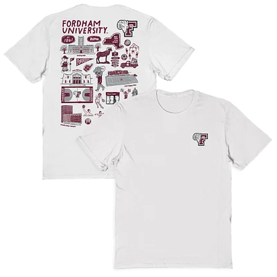 Women's Vive La Fete Fordham Rams Impressions Artwork Relaxed Fit T-Shirt