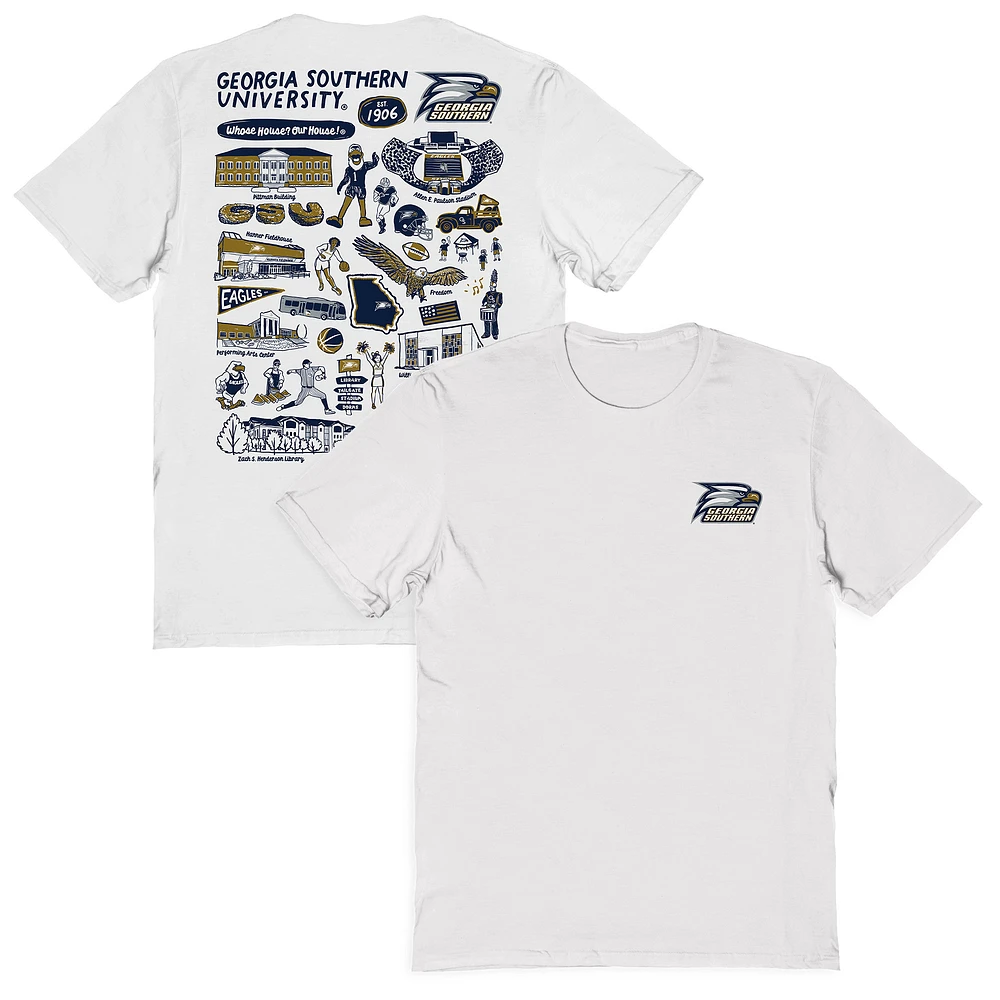 Women's Vive La Fete Georgia Southern Eagles Impressions Artwork Relaxed Fit T-Shirt