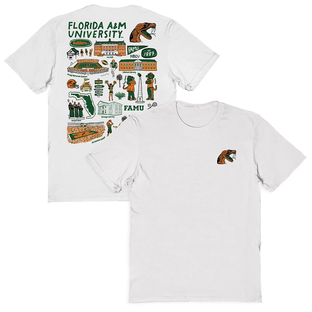 Women's Vive La Fete Florida A&M Rattlers Impressions Artwork Relaxed Fit T-Shirt