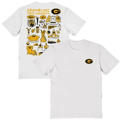 Women's Vive La Fete Grambling Tigers Impressions Artwork Relaxed Fit T-Shirt