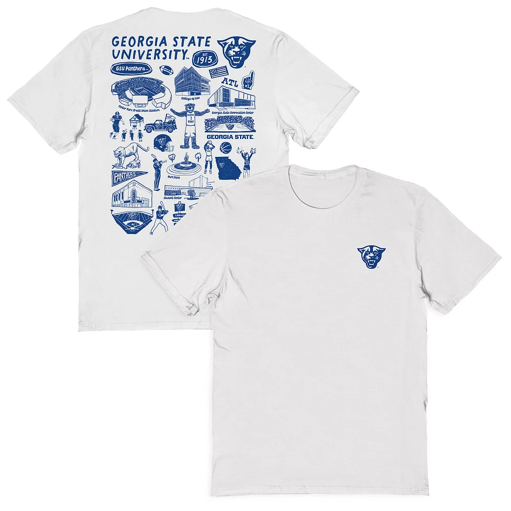 Women's Vive La Fete Georgia State Panthers Impressions Artwork Relaxed Fit T-Shirt