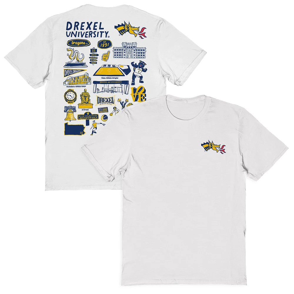 Women's Vive La Fete Drexel Dragons Impressions Artwork Relaxed Fit T-Shirt