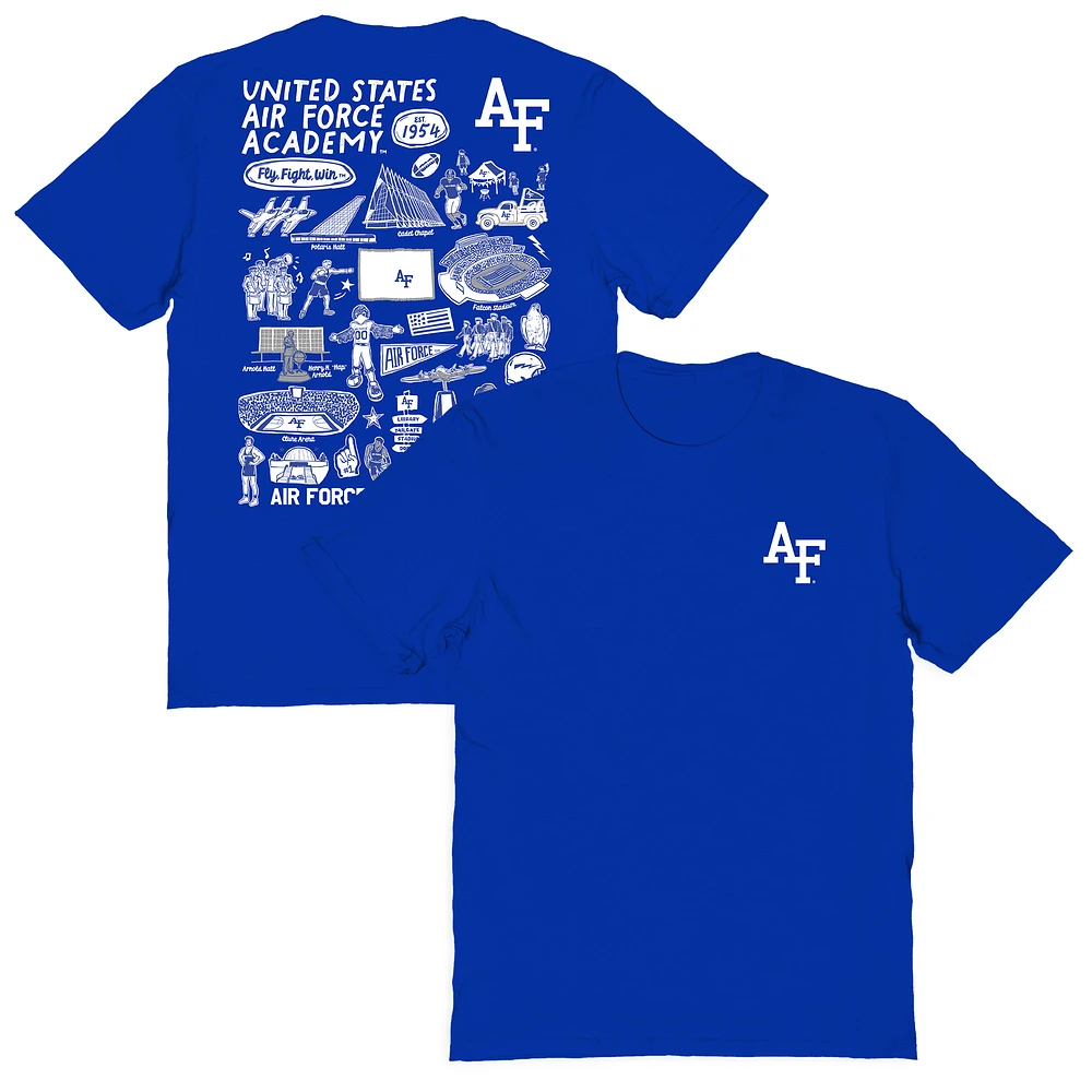 Women's Vive La Fete Royal Air Force Falcons Impressions Artwork Relaxed Fit T-Shirt