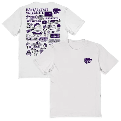 Women's Vive La Fete Kansas State Wildcats Impressions Artwork Relaxed Fit T-Shirt