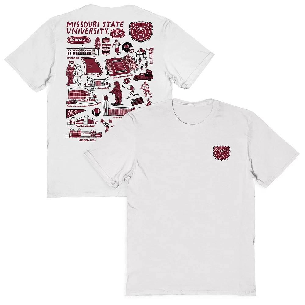 Women's Vive La Fete Missouri State University Bears Impressions Artwork Relaxed Fit T-Shirt