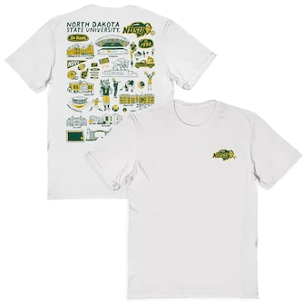 Women's Vive La Fete NDSU Bison Impressions Artwork Relaxed Fit T-Shirt