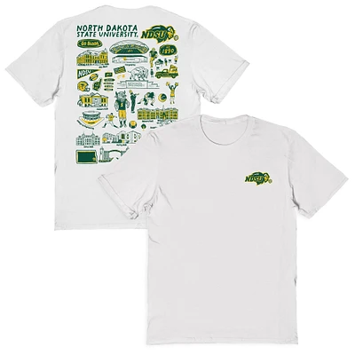 Women's Vive La Fete NDSU Bison Impressions Artwork Relaxed Fit T-Shirt