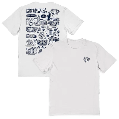 Women's Vive La Fete New Hampshire Wildcats Impressions Artwork Relaxed Fit T-Shirt