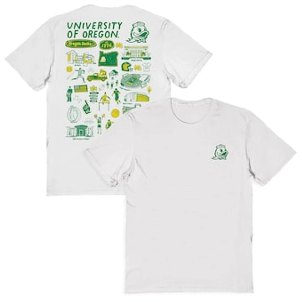 Women's Vive La Fete Oregon Ducks Impressions Artwork Relaxed Fit T-Shirt