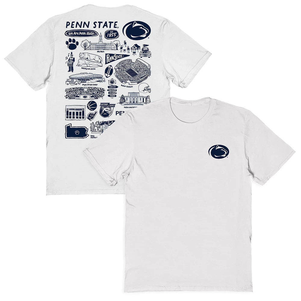 Women's Vive La Fete Penn State Nittany Lions Impressions Artwork Relaxed Fit T-Shirt