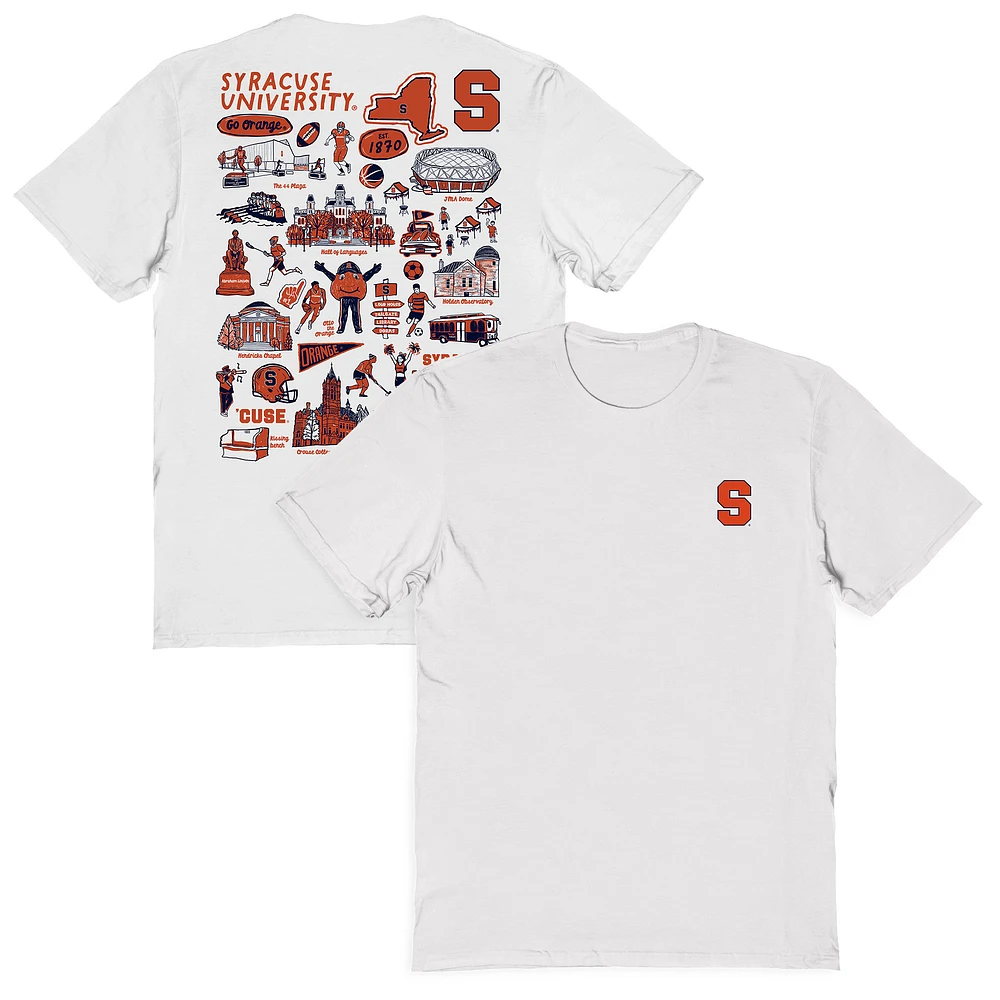 Women's Vive La Fete Syracuse Orange Impressions Artwork Relaxed Fit T-Shirt