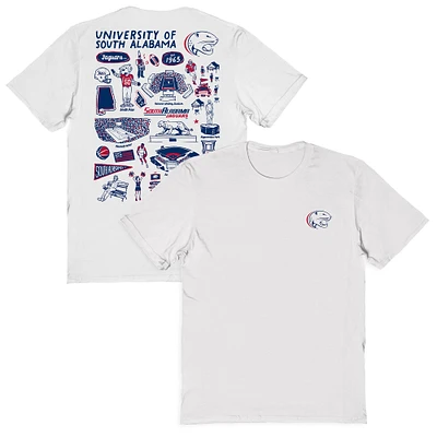 Women's Vive La Fete South Alabama Jaguars Impressions Artwork Relaxed Fit T-Shirt