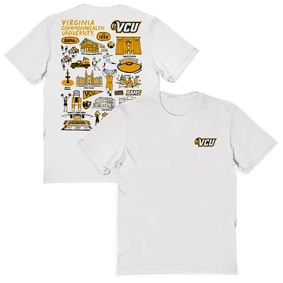 Women's Vive La Fete VCU Rams Impressions Artwork Relaxed Fit T-Shirt