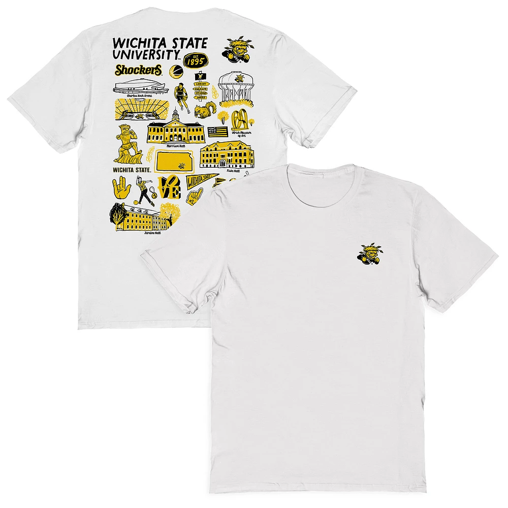 Women's Vive La Fete Wichita State Shockers Impressions Artwork Relaxed Fit T-Shirt