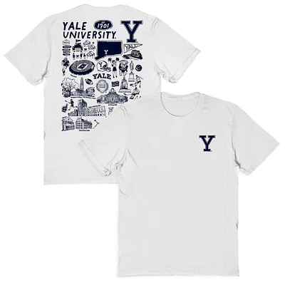 Women's Vive La Fete Yale Bulldogs Impressions Artwork Relaxed Fit T-Shirt