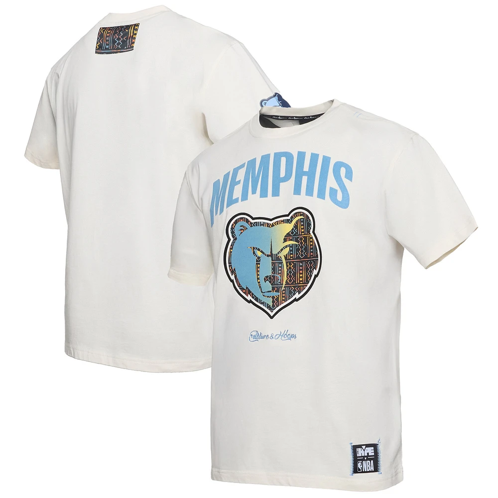 Men's NBA x Two Hype Cream Memphis Grizzlies Culture & Hoops Collection Premium T-Shirt