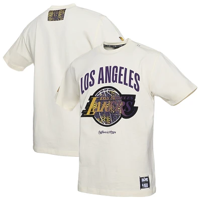 Men's NBA x Two Hype Cream Los Angeles Lakers Culture & Hoops Collection Premium T-Shirt