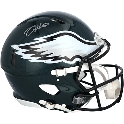 Jalen Hurts Philadelphia Eagles Autographed Super Bowl LIX Champions Riddell Logo Speed Authentic Helmet