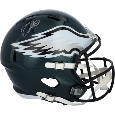 Jalen Hurts Philadelphia Eagles Autographed Super Bowl LIX Champions Riddell Logo Speed Replica Helmet