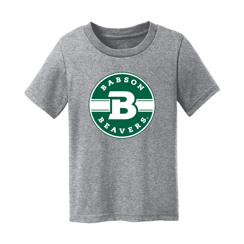 Infant Chad & Jake Heather Gray Babson Beavers Logo T-Shirt