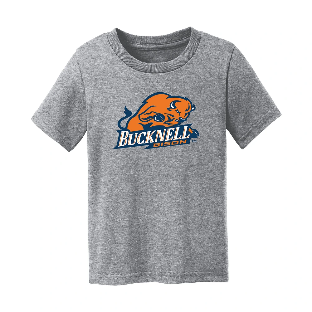 Infant Chad & Jake Heather Gray Bucknell Bison Logo T-Shirt