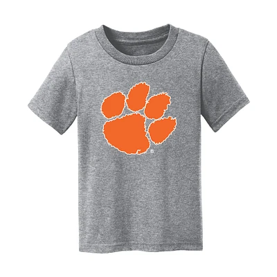 Infant Chad & Jake Heather Gray Clemson Tigers Logo T-Shirt