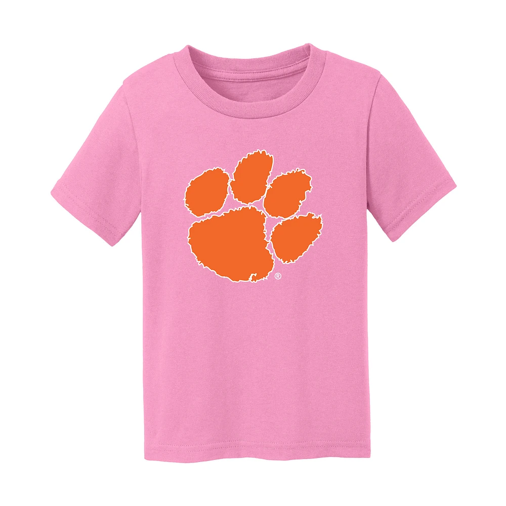 Infant Chad & Jake Light Pink Clemson Tigers Logo T-Shirt