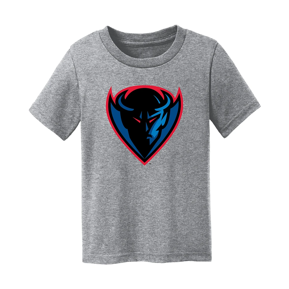 Infant Chad & Jake Heather Gray DePaul Blue Demons Logo T-Shirt