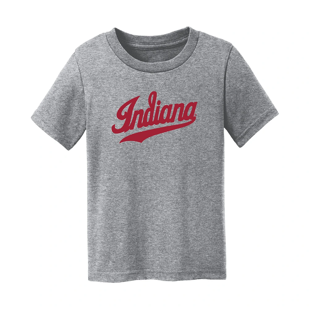 Infant Chad & Jake Heather Gray Indiana Hoosiers Script Logo T-Shirt