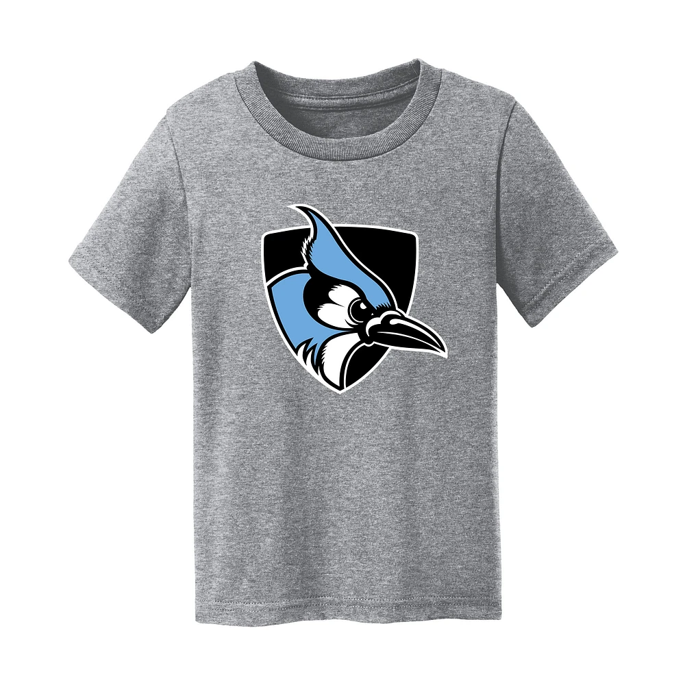 Infant Chad & Jake Heather Gray Johns Hopkins Blue Jays Logo T-Shirt