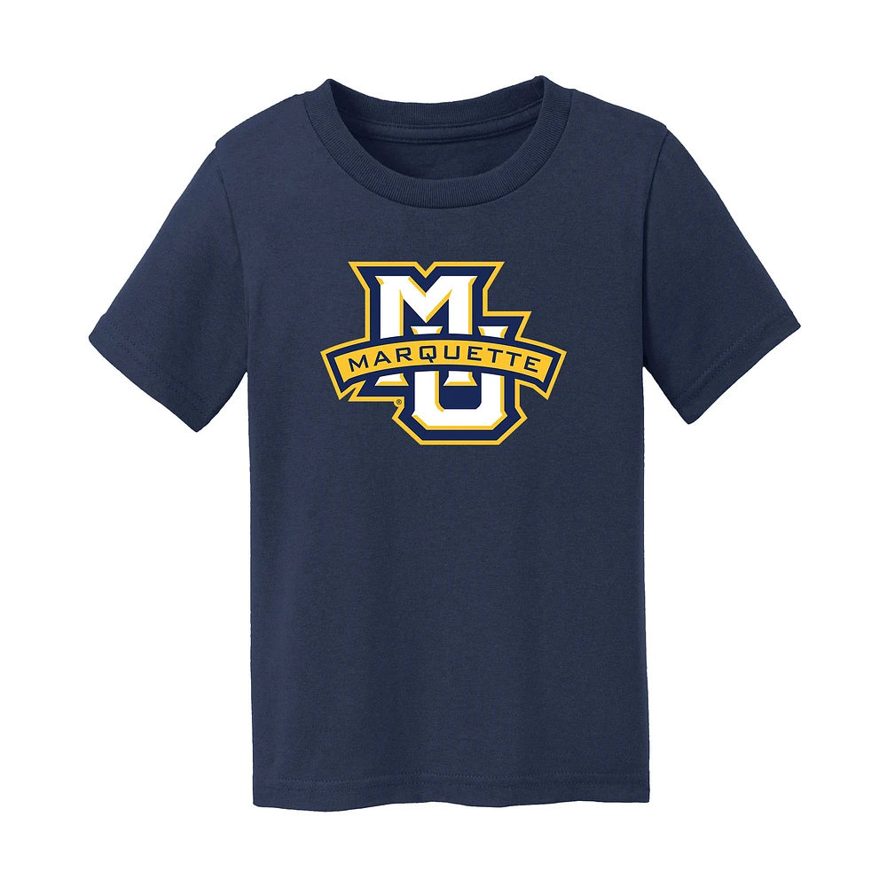 Infant Chad & Jake Navy Marquette Golden Eagles Logo T-Shirt