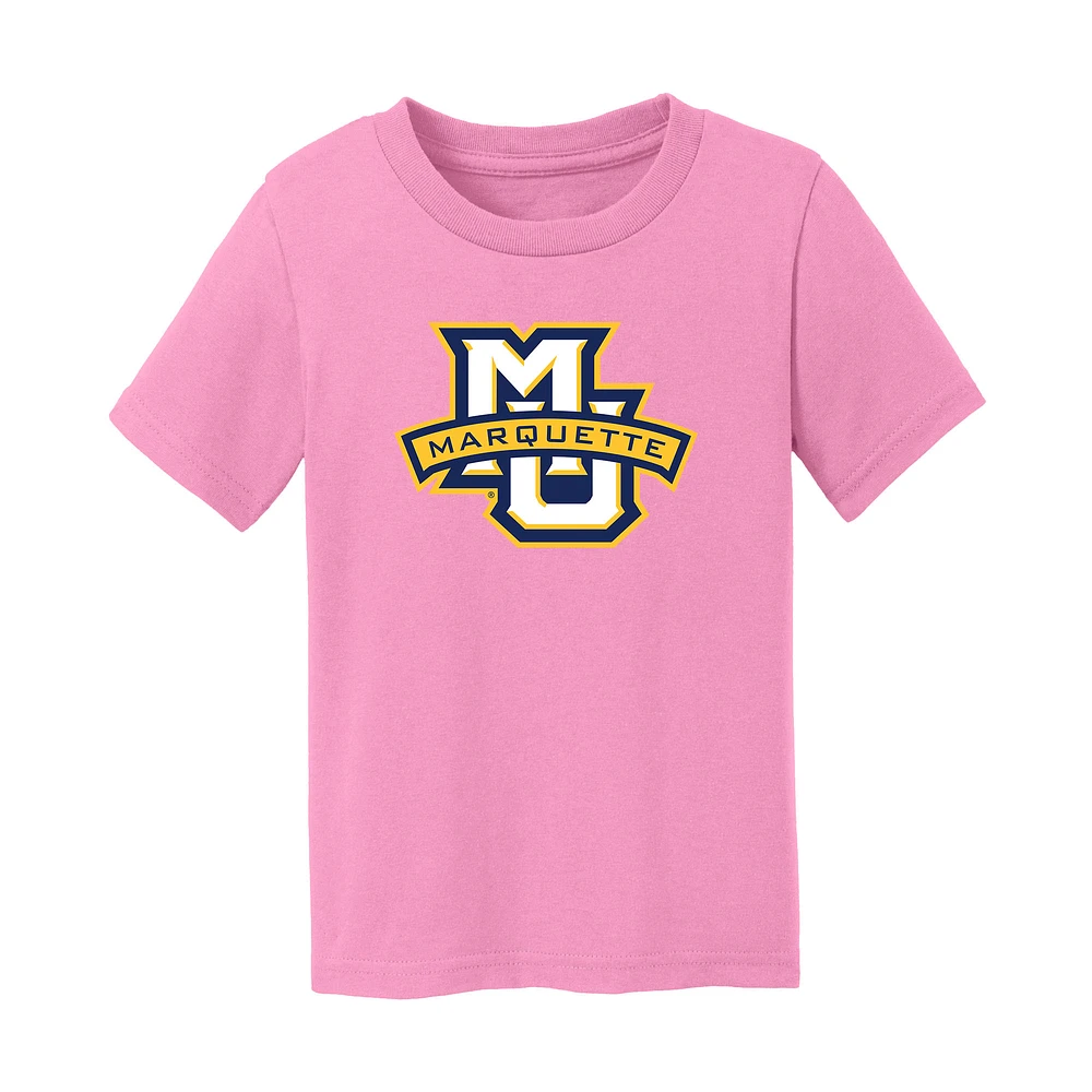 Infant Chad & Jake Light Pink Marquette Golden Eagles Logo T-Shirt