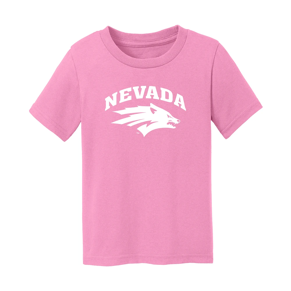 Infant Chad & Jake Light Pink Nevada Wolf Pack Logo T-Shirt