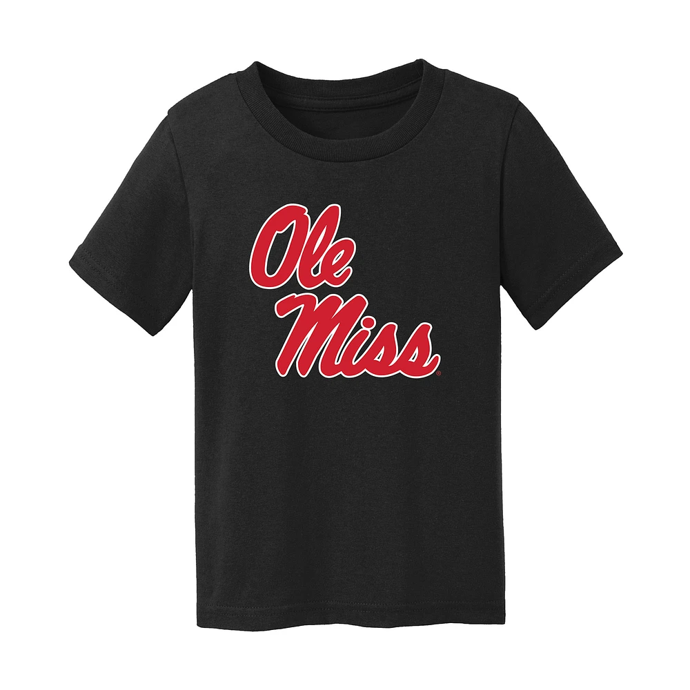 Infant Chad & Jake Black Ole Miss Rebels Logo T-Shirt