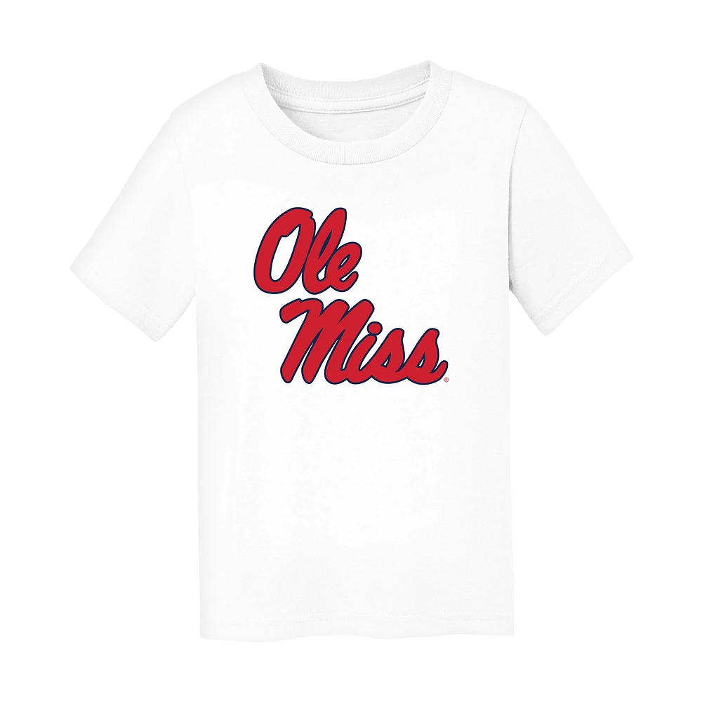 Infant Chad & Jake White Ole Miss Rebels Logo T-Shirt