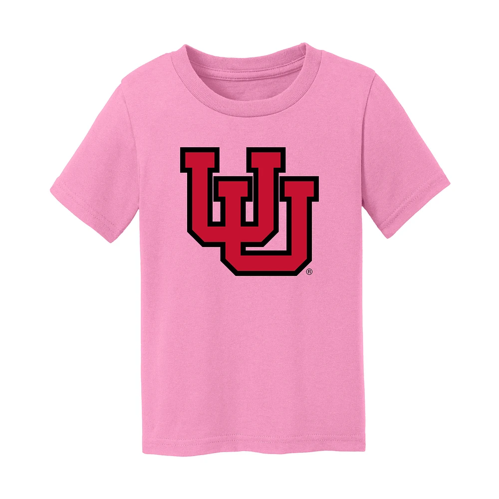 Infant Chad & Jake Light Pink Utah Utes Logo T-Shirt