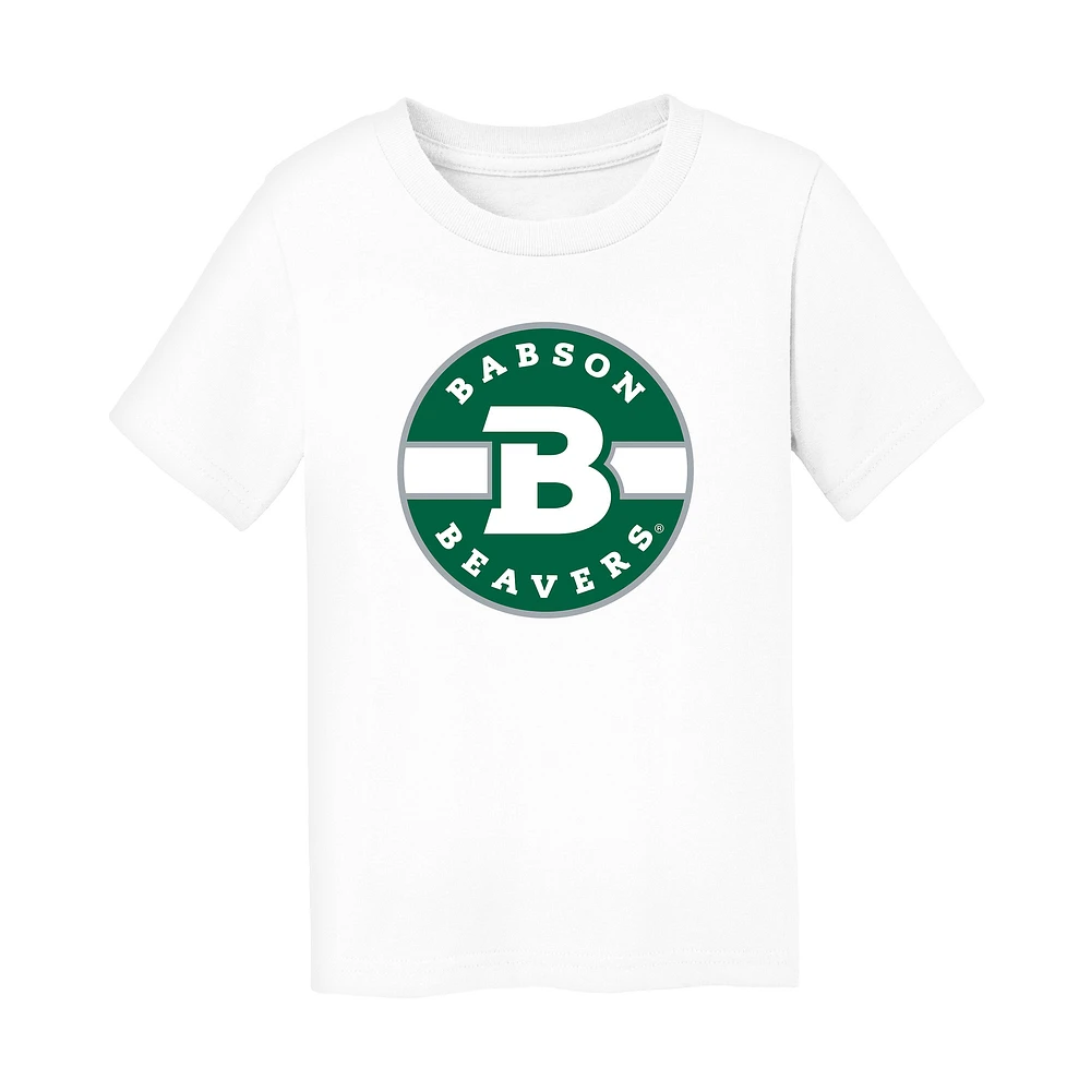 Toddler Chad & Jake White Babson Beavers Logo T-Shirt