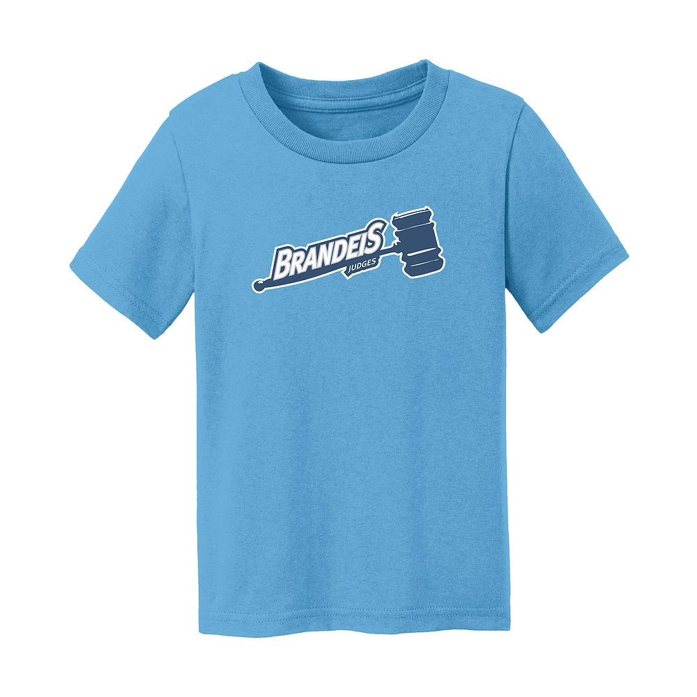Toddler Chad & Jake Light Blue Brandeis University Judges Logo T-Shirt