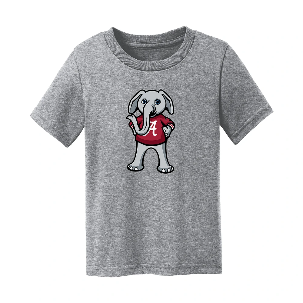 Toddler Chad & Jake Heather Gray Alabama Crimson Tide Mascot T-Shirt