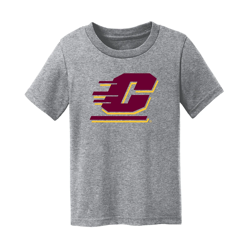 Toddler Chad & Jake Heather Gray Central Michigan Chippewas Logo T-Shirt
