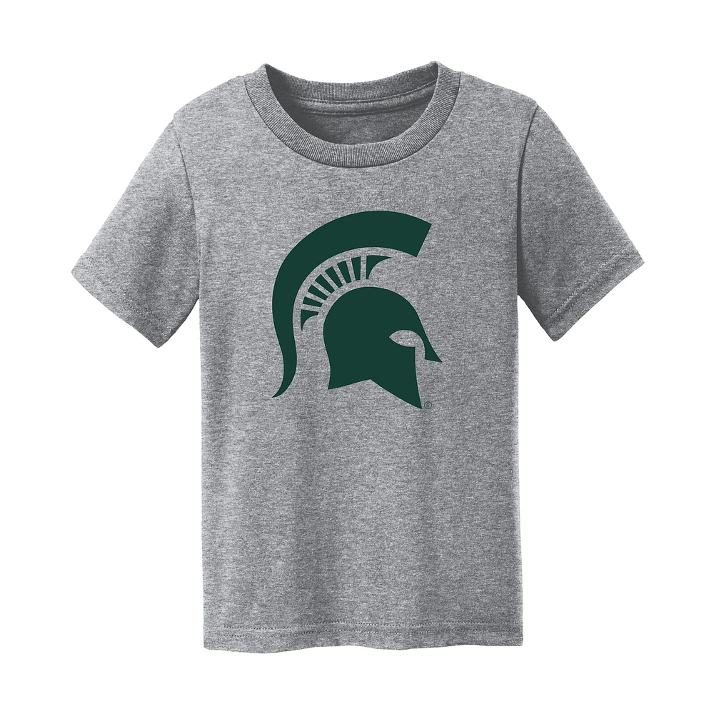 Toddler Chad & Jake Heather Gray Michigan State Spartans Logo T-Shirt