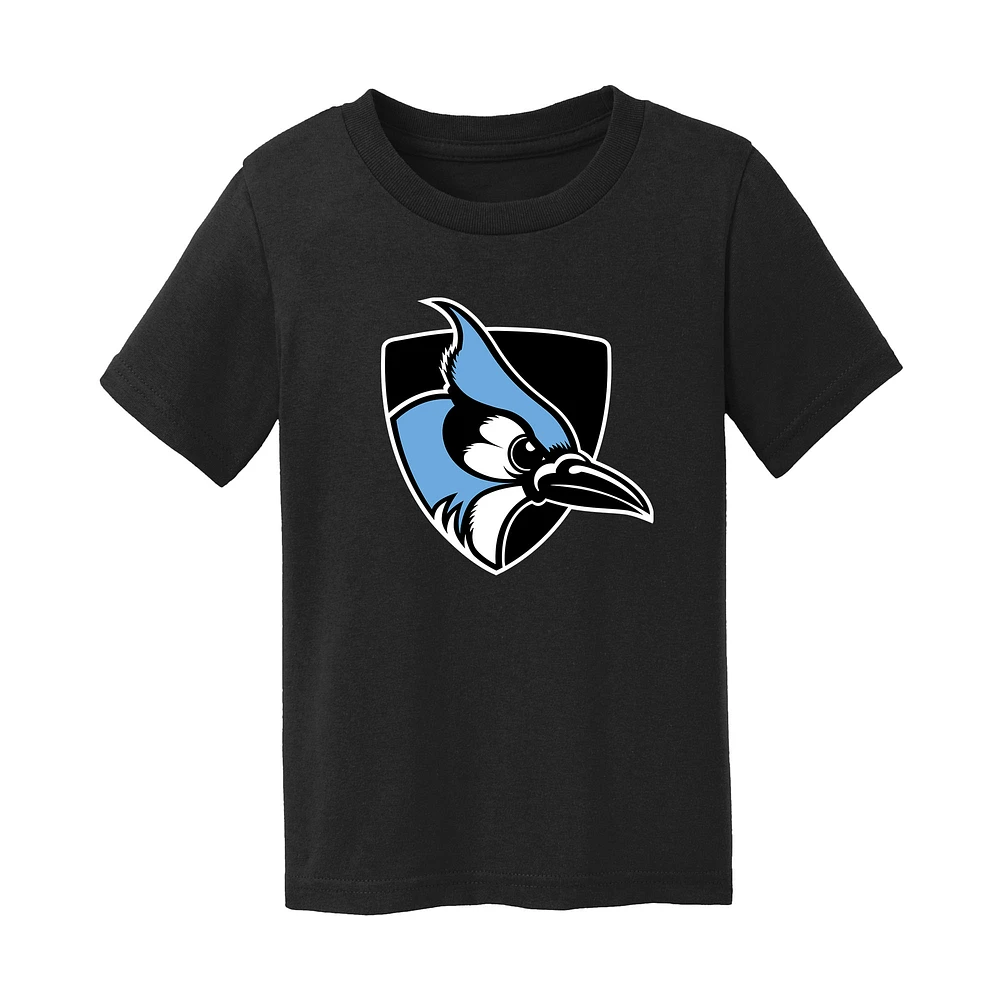 Toddler Chad & Jake Black Johns Hopkins Blue Jays Logo T-Shirt