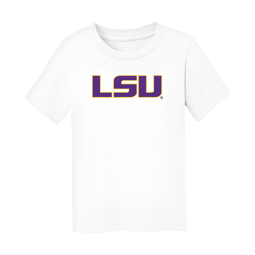 Toddler Chad & Jake White LSU Tigers Logo T-Shirt