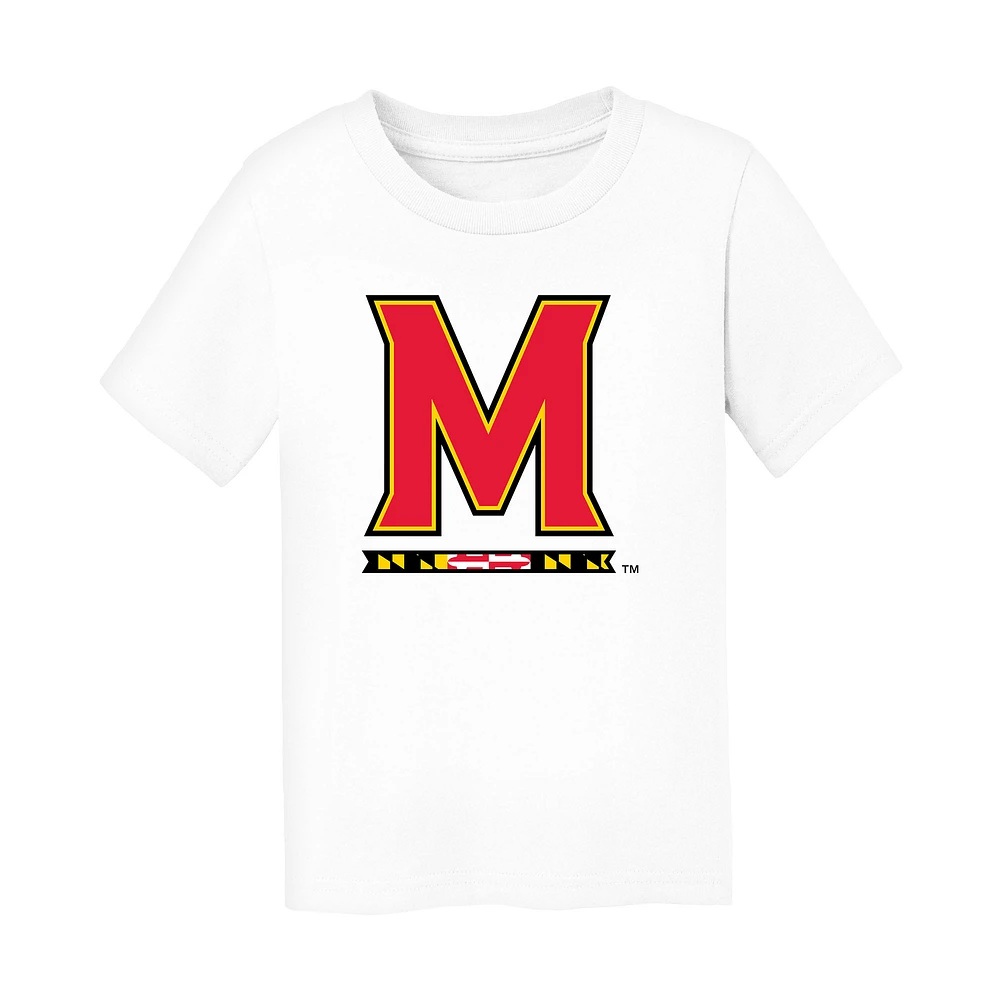Toddler Chad & Jake White Maryland Terrapins Logo T-Shirt
