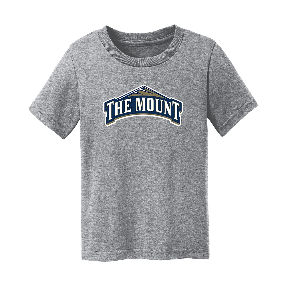 Toddler Chad & Jake Heather Gray Mount St. Mary's Mountaineers Logo T-Shirt