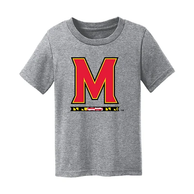 Toddler Chad & Jake Heather Gray Maryland Terrapins Logo T-Shirt
