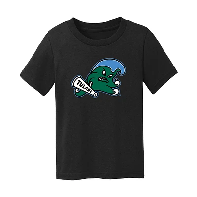 Toddler Chad & Jake Black Tulane Green Wave Logo T-Shirt